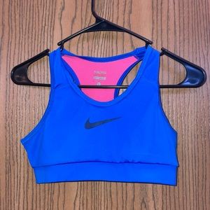 Neon Nike sports bra